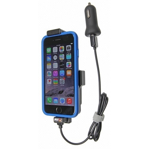 521662 Brodit Halter Befestigung oben Aktiv USB, 12V, für APPLE iPhone SE  2022, Schutzhüllen, max Höhe 137-144mm, Breite bis 75mm, Dicke 2-11mm