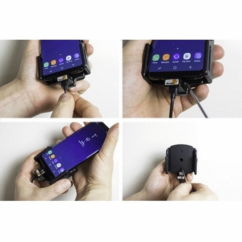 Bild 2 : 521840 : Brodit einstellbarer Halter (seitlich) Aktiv USB fr SAMSUNG Galaxy A25 5G, USB Typ C